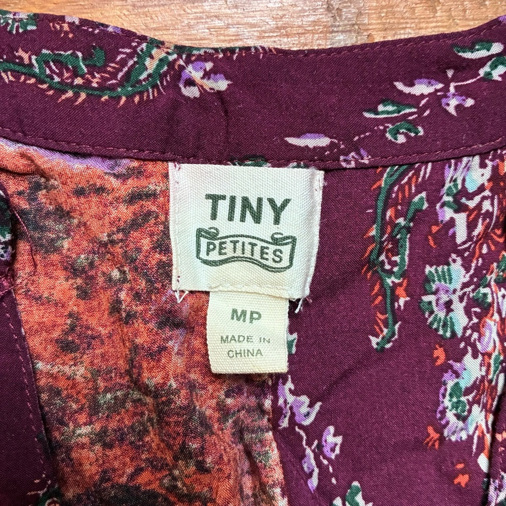 Tiny Petites Multicolor Bohemian Tunic Top, EUC, MP - Picture 4 of 12